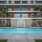 Lap pool with mosaic water feature in Roadrunner on McDowell's community