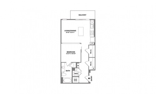 Kennedy One Bed/One Bath Luxury Floor Plan - Your Sanctuary in Scottsdale is Waiting